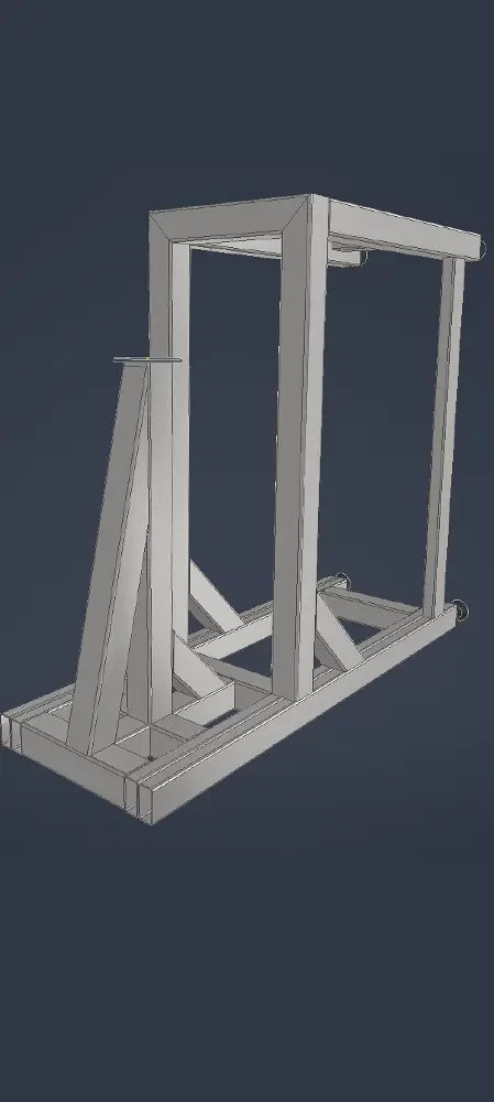 A szerkezet 3D modellje